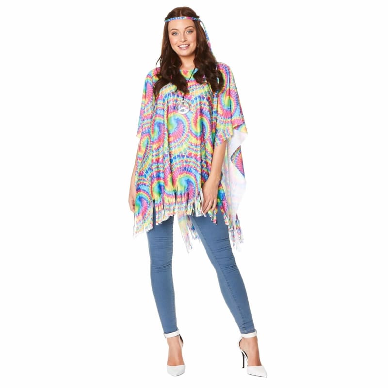 1970s Flower Power Poncho