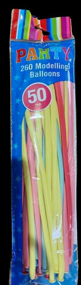 260 Modelling Balloons - Pastel (Pk 50)