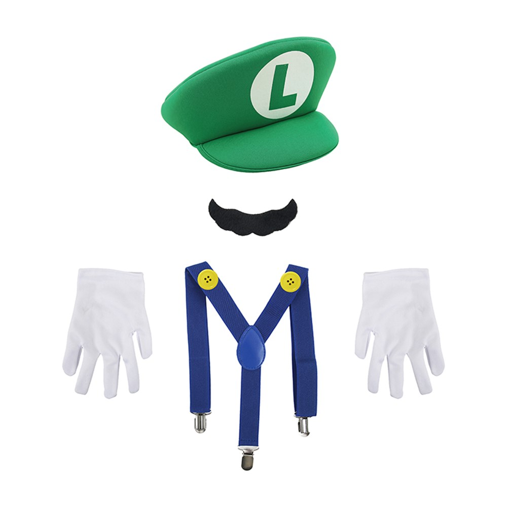 5 Piece Luigi Dress Up Kit - Child