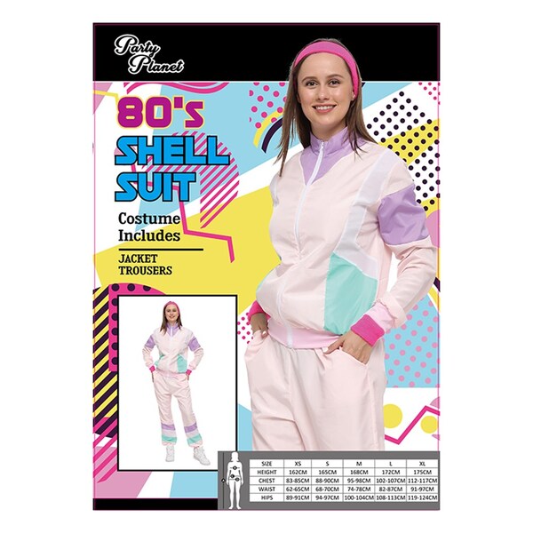 80s Shell Suit Costume - Adult - S