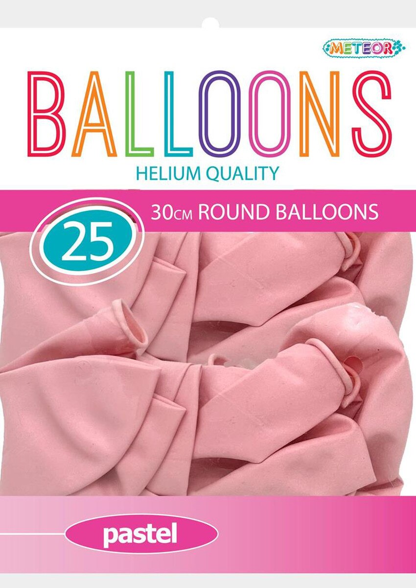 Balloons - Pastel Macaron Pink (Pk 25)