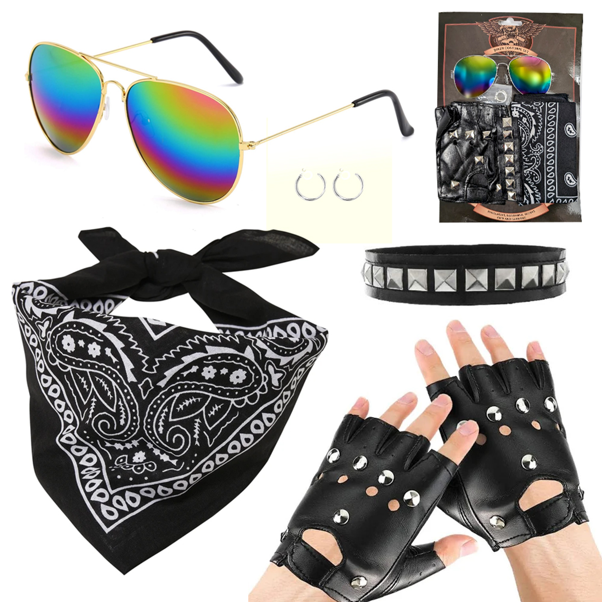 Biker Costume Accessory Set