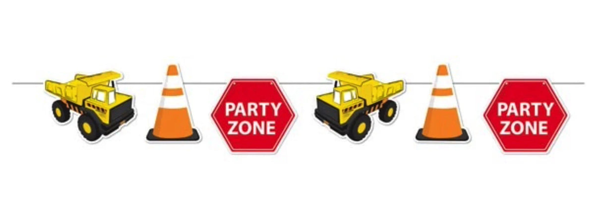 Construction Mix Bunting Banner