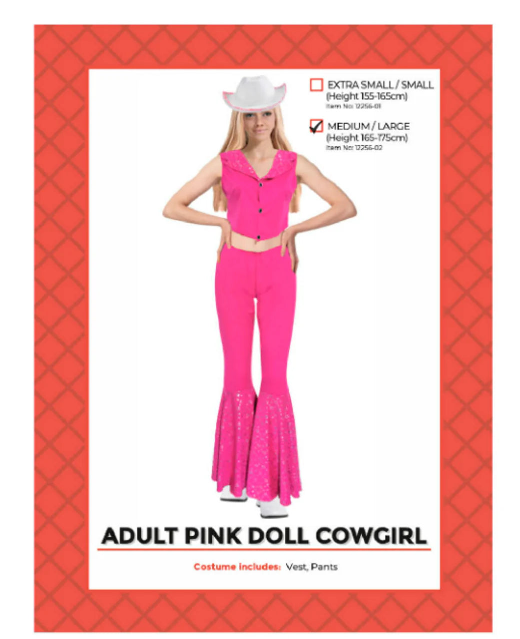Cowgirl Costume - Adult - M-L
