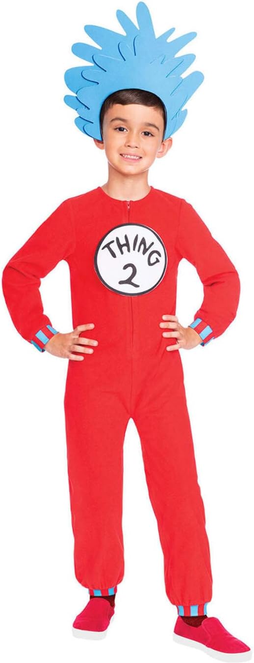 Dr Seuss Thing 1 and Thing 2 Child Jumpsuit - Child - 4-6