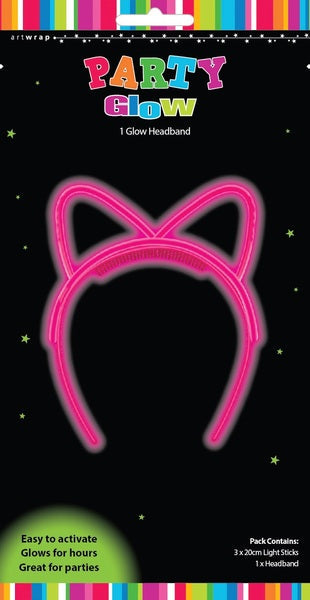 Glow Headband - Pink