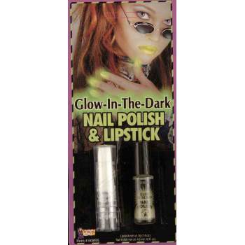 Glow in the Dark Nail Polish and Lipstick Set