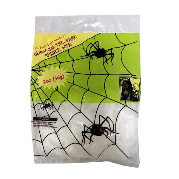 Glow in the Dark Spider Web Halloween Decoration
