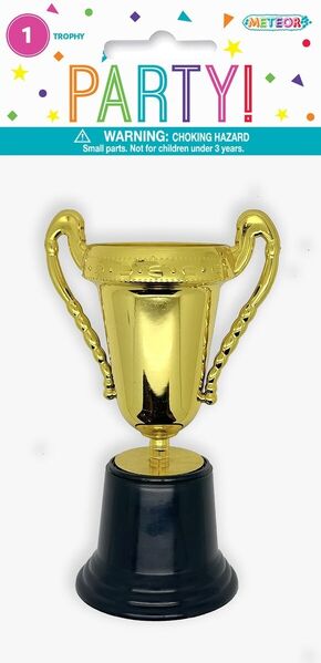 Gold Trophy Cup on Black Stand (Pk 1)