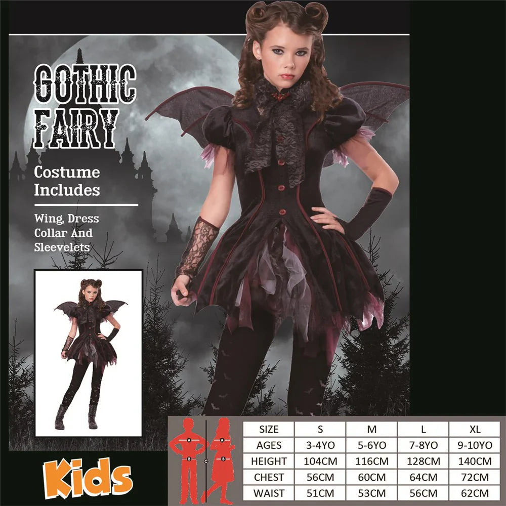 Gothic Fairy Costume - Child - L