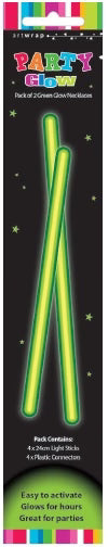 Green Glow Necklaces (Pk 2)