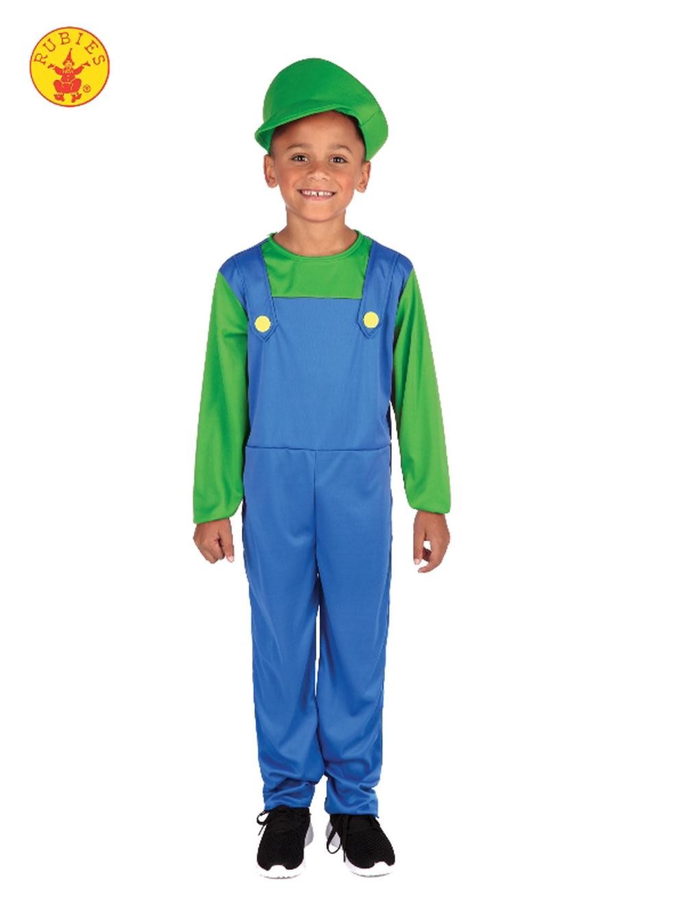 Green Plumber Costume - Child - 9-10
