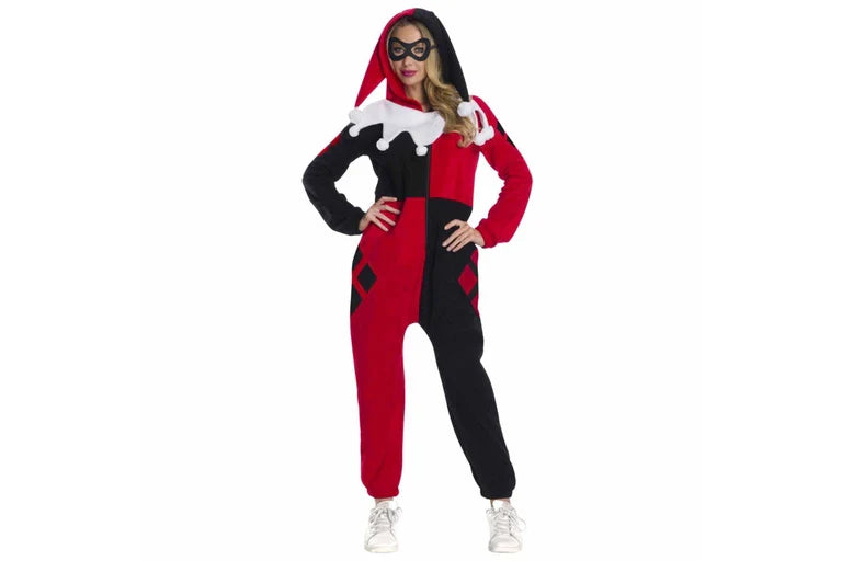 Harley Quinn Jester Jumpsuit Costume