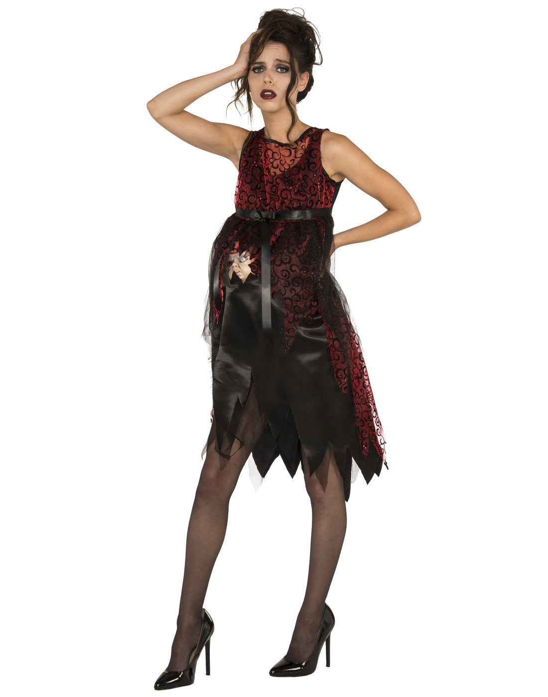 It's Time Scary Gothic Pregnant Woman - Adult - STD