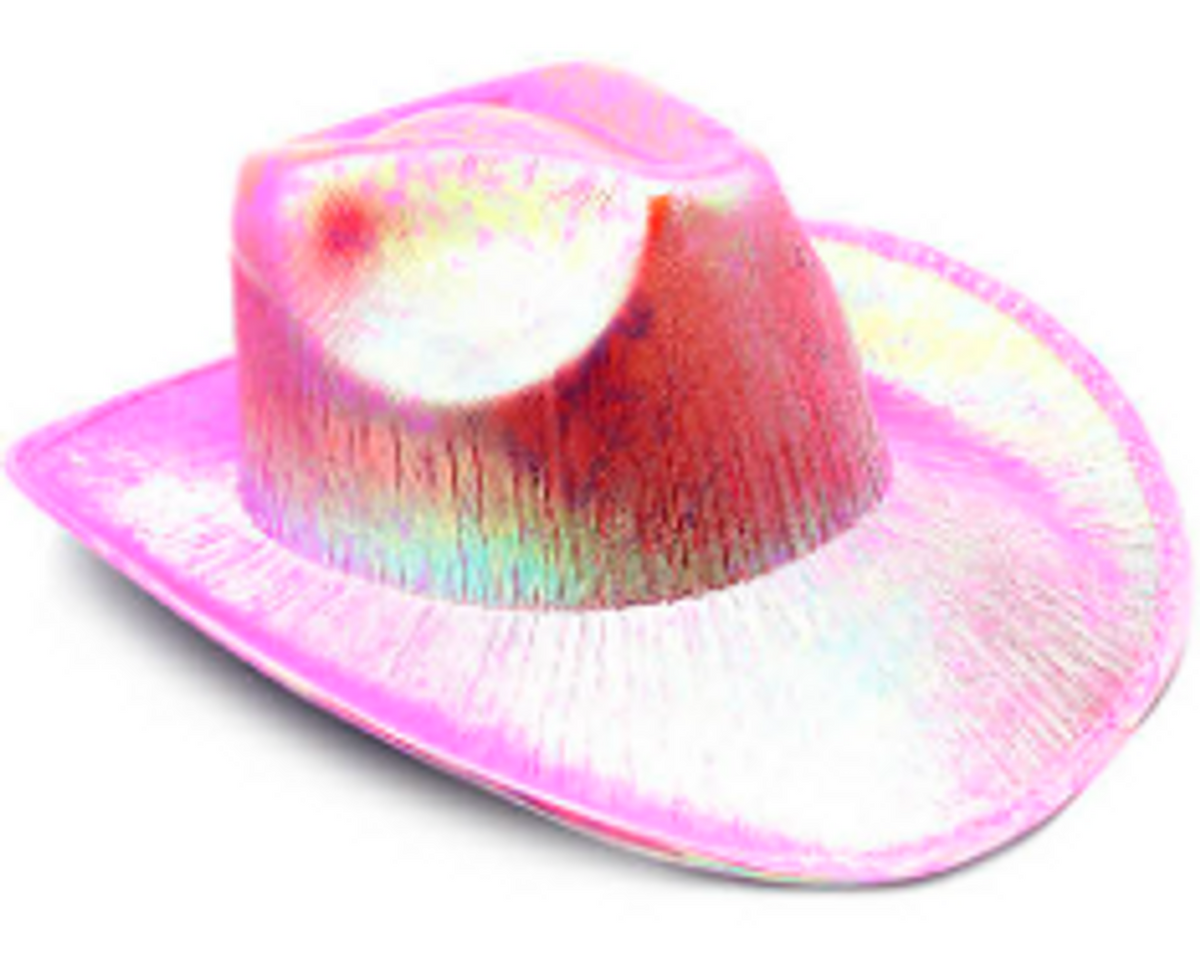 Metallic Light Pink Cowboy Hat
