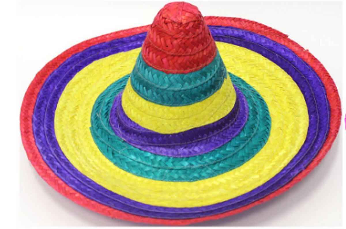 Mexican Sombereo Pink Rim