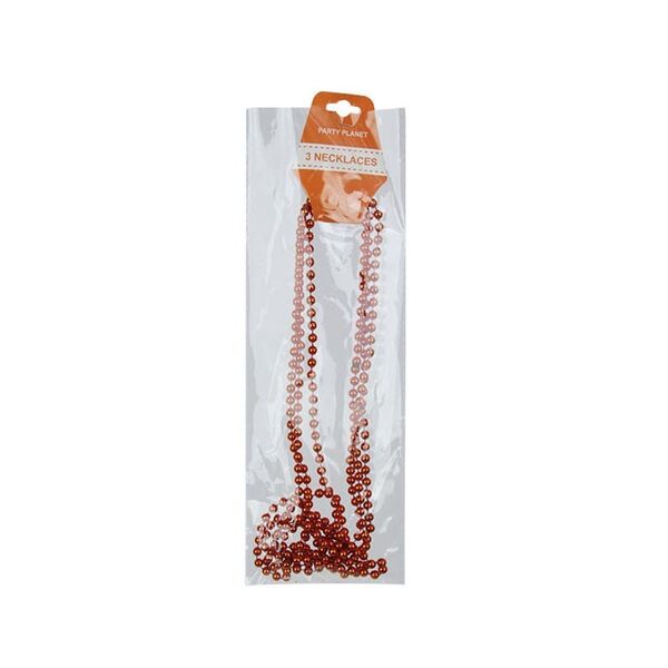 Necklaces Orange (Pk 3)