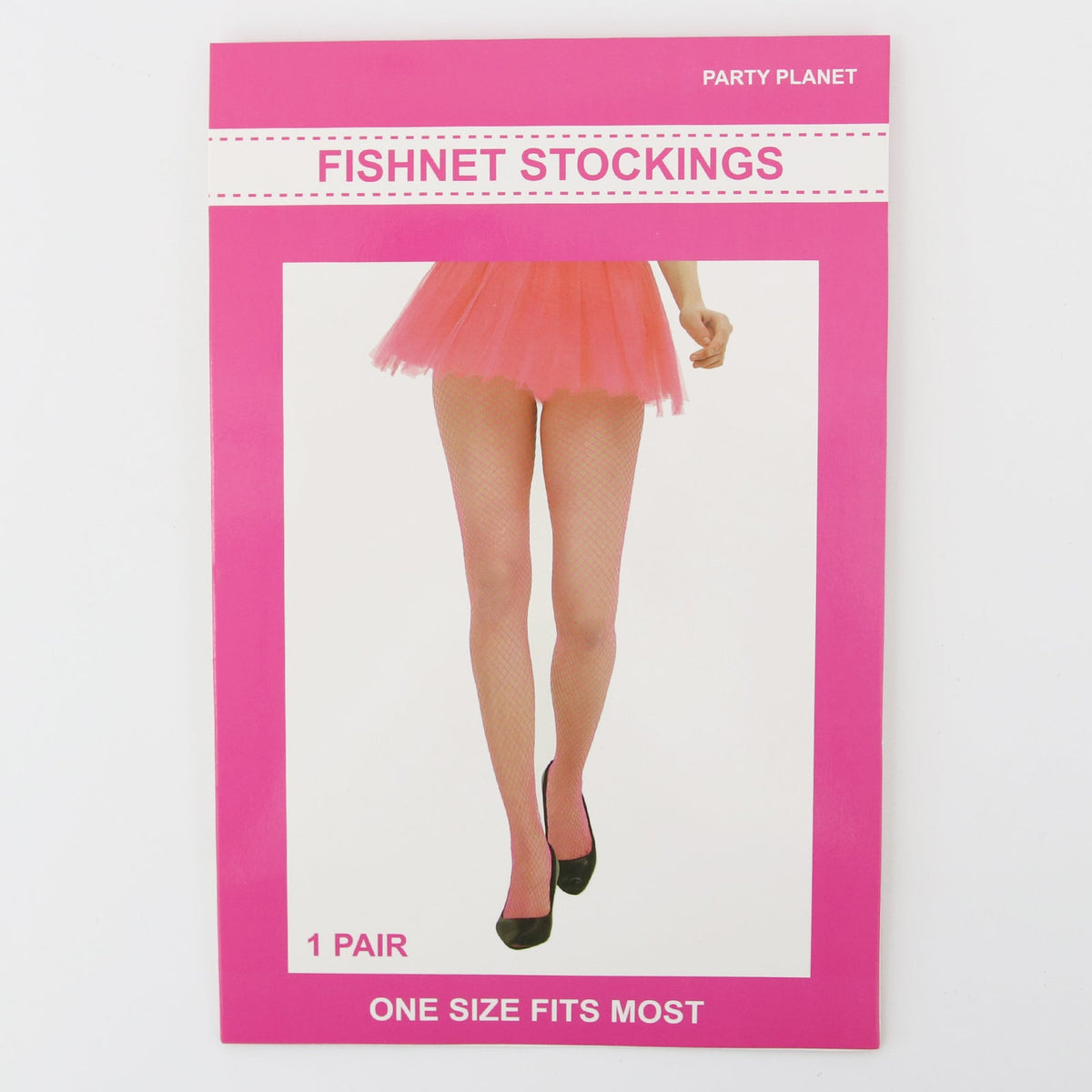 Neon Pink Fishnet Tights
