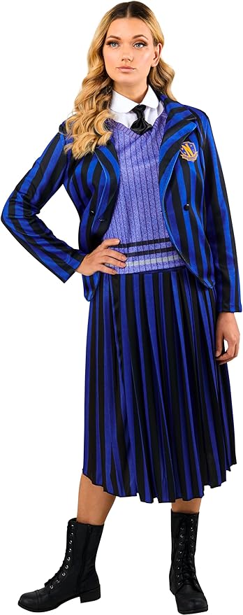Wednesday Nevermore Costume - Adult Small