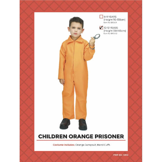 Orange Prisoner Costume - Child - 6-9
