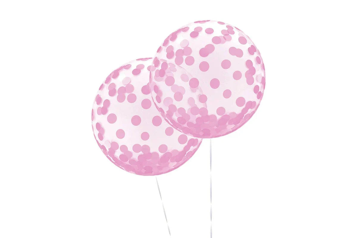 Orb - Pink Confetti Printed Balloon