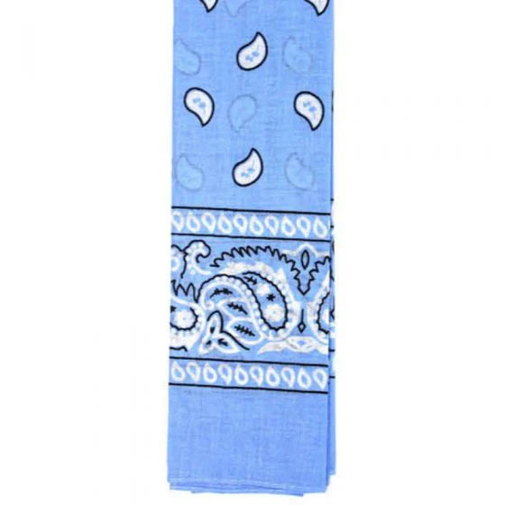 Paisley Bandana - Light Blue
