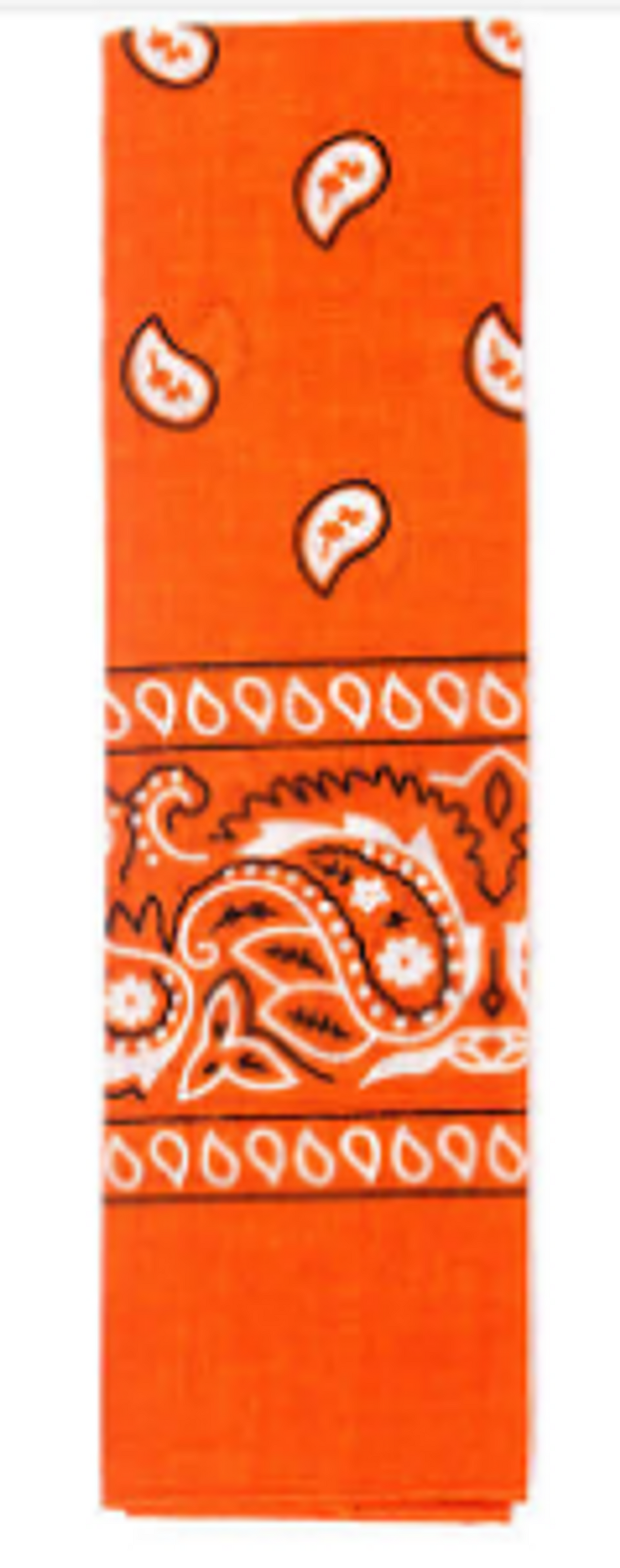 Paisley Bandana - Orange