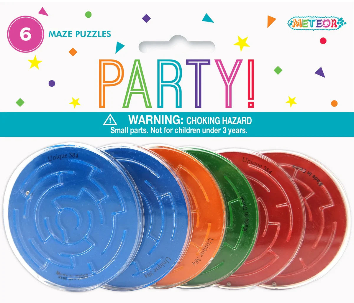 Party Favours - Maze Puzzle (Pk 6)