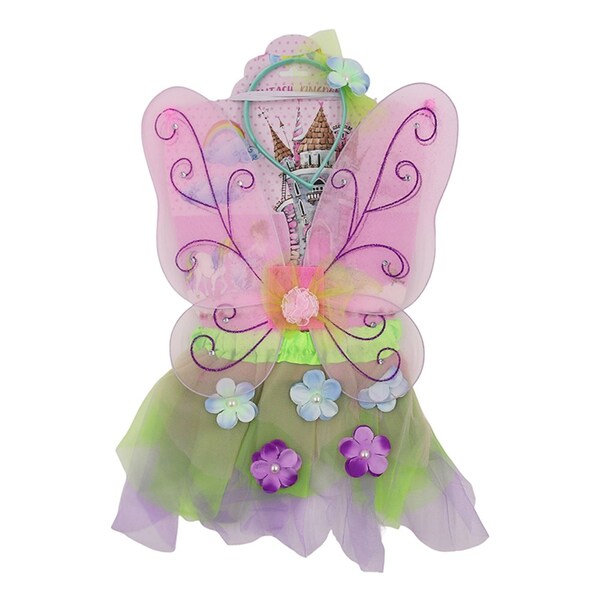 Pink and Green Fairy Dress Up Costume Set