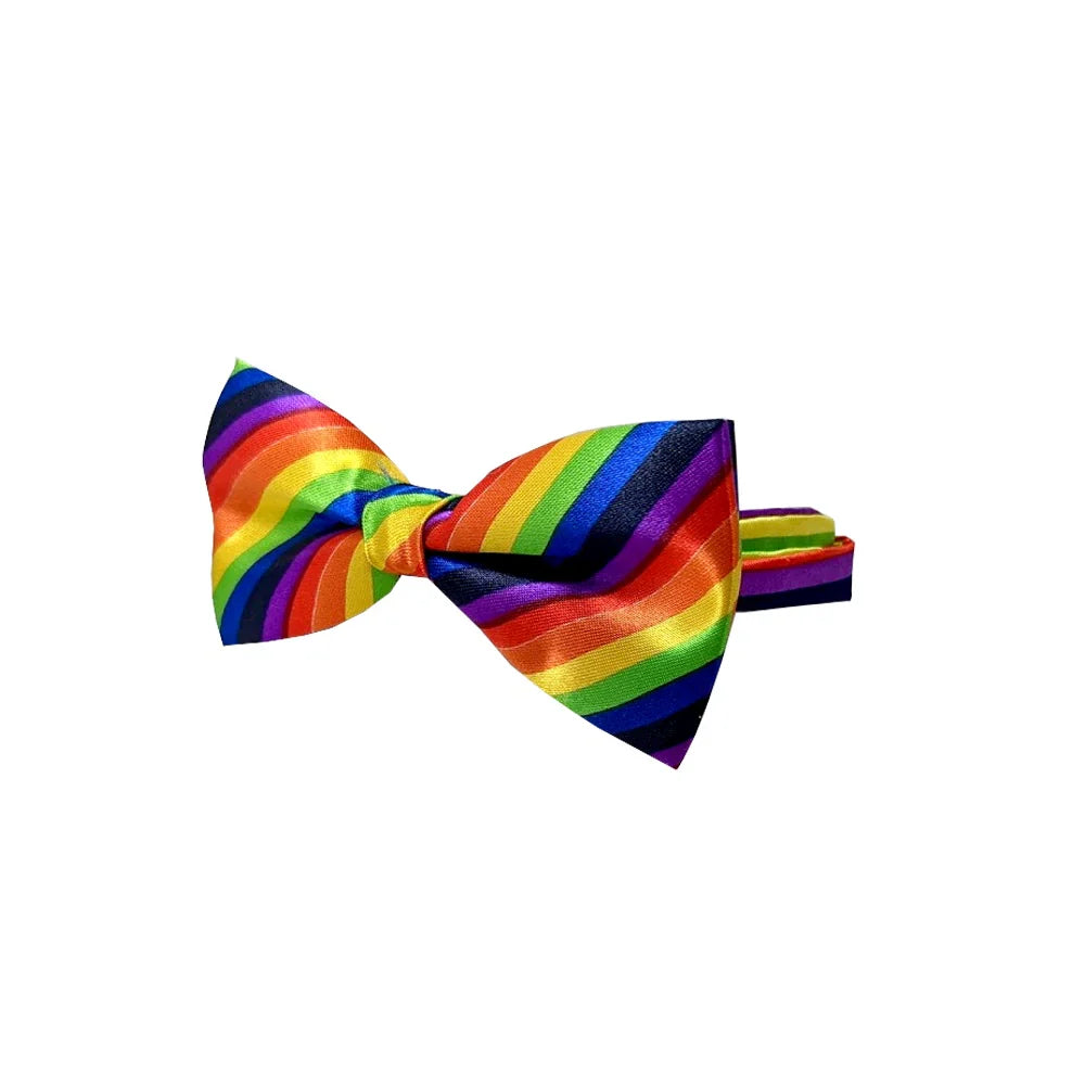 Rainbow Bow Tie Costume Accessory