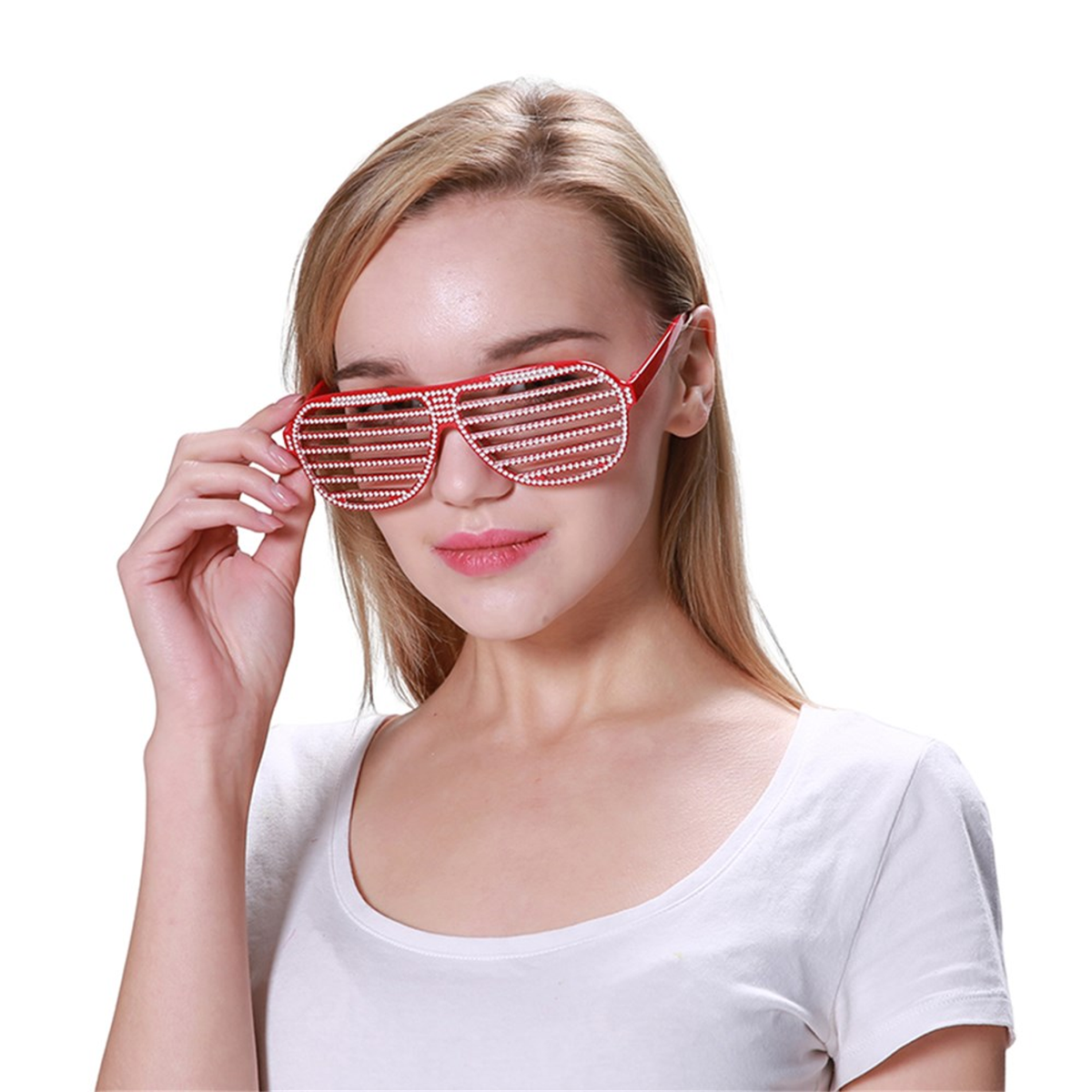 Red Bling Glasses