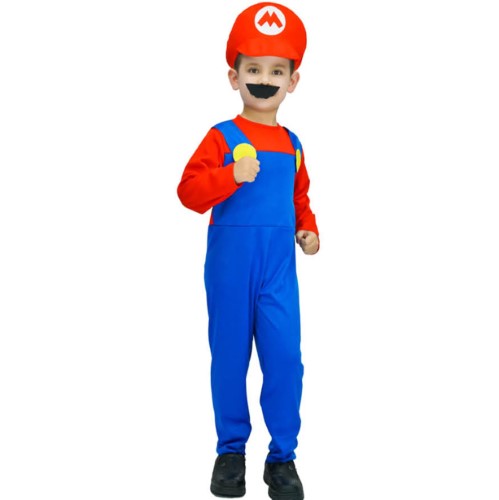 Red Plumber Costume - Child - 6-9