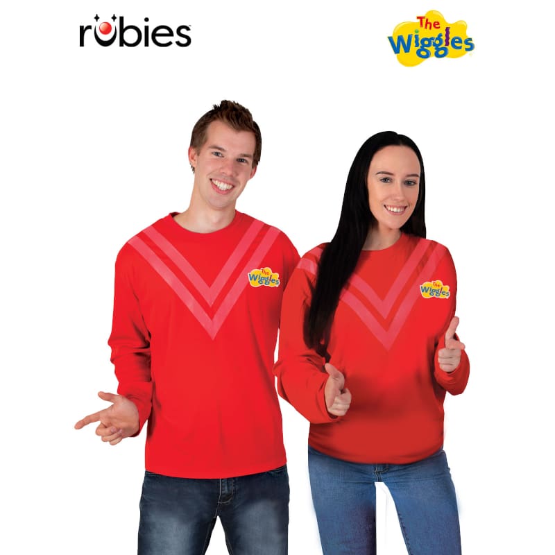 Red Wiggle Adult Costume Top - Adult - STD