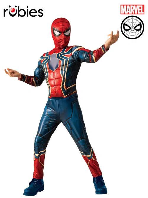 Wet Look Spider-Man Costume 6-8 Years - 6-8