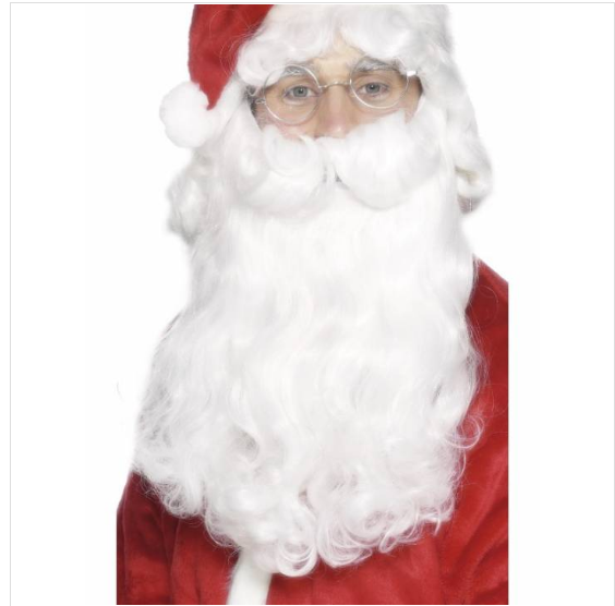 Santa Claus Classic Adult Beard & Wig Set