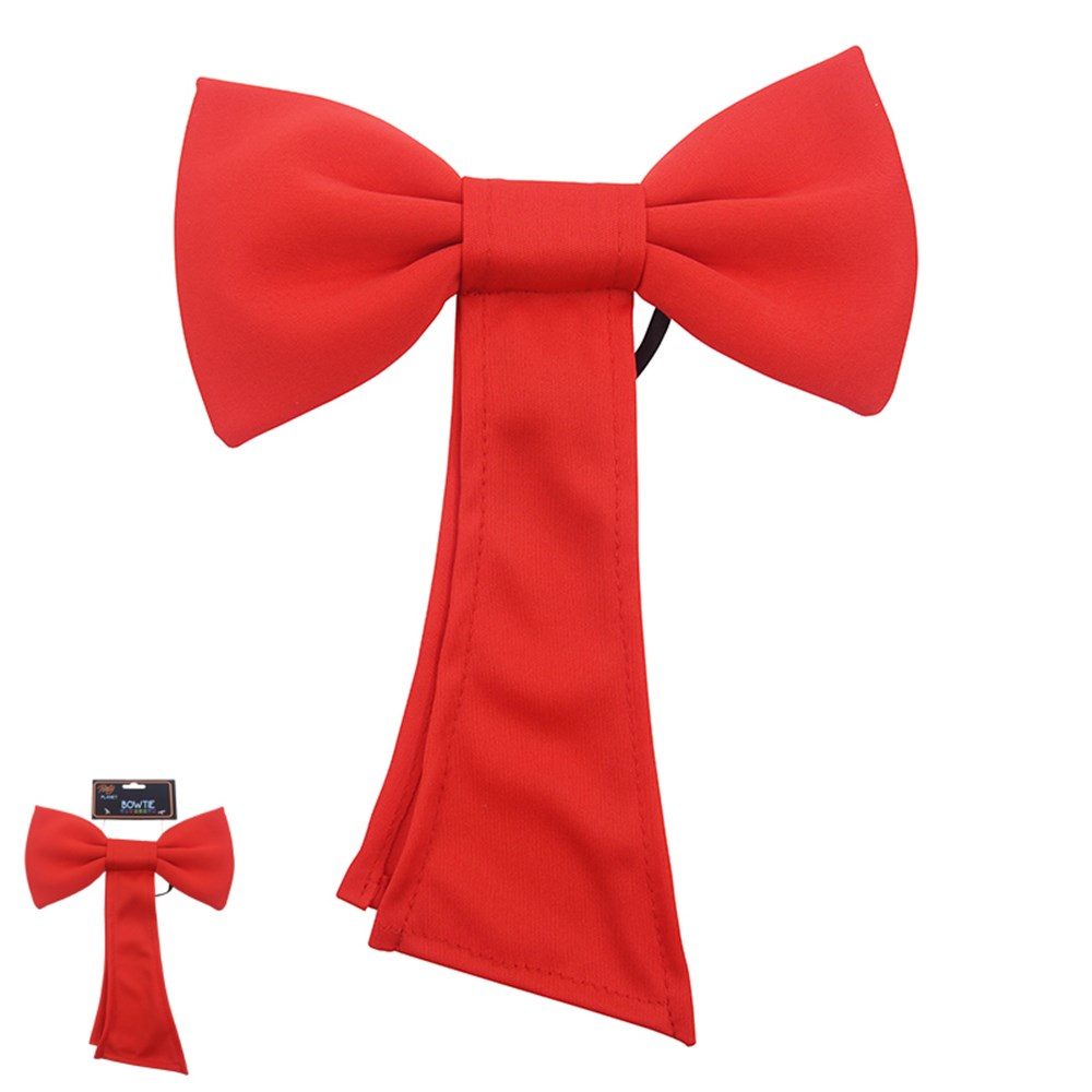 Silly Cat Red Bow Tie