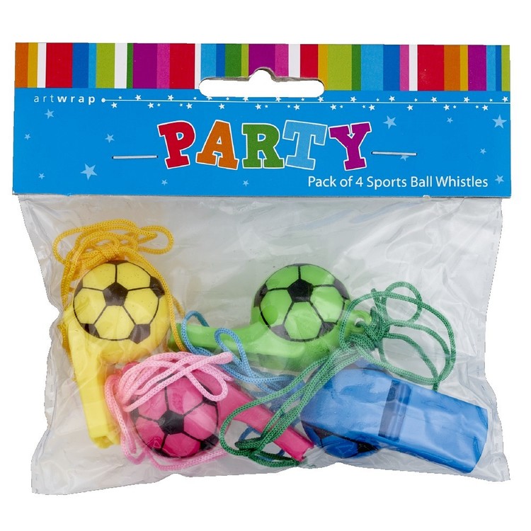 Sports Ball Whistles Party Favours