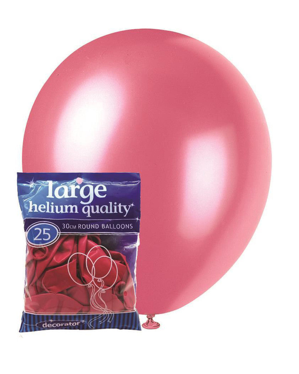 Standard Latex Balloons 25 Pack Bubblegum Pink