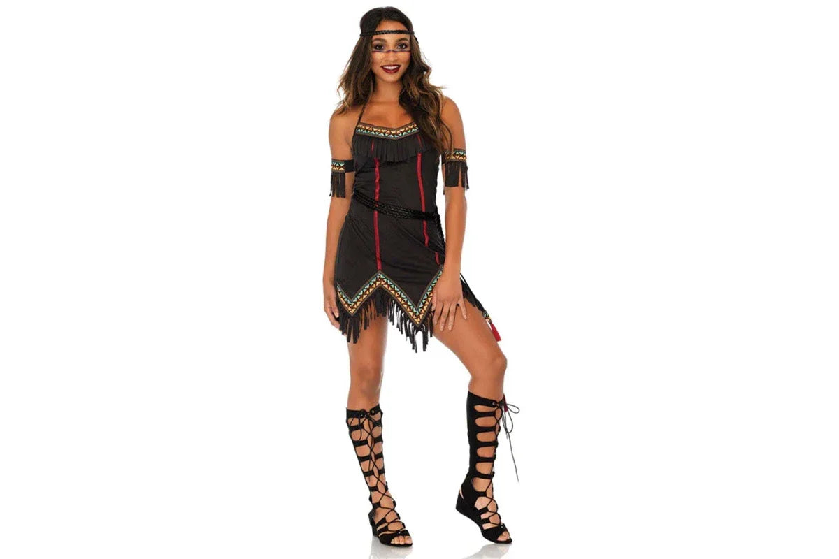 Tiger Lily 4 Piece Native American Costume - L