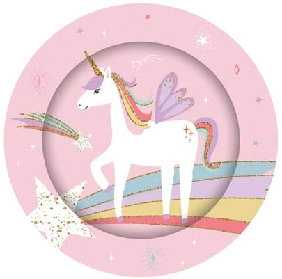 Unicorn Light Pink Dinner Plates