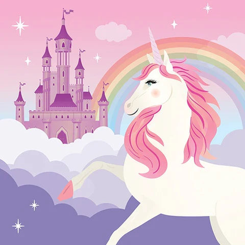 Unicorn Party Napkins 20 Pk