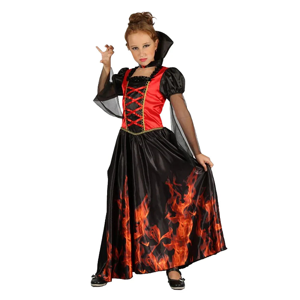 Vampiress Flame Design Costume - Child - STD