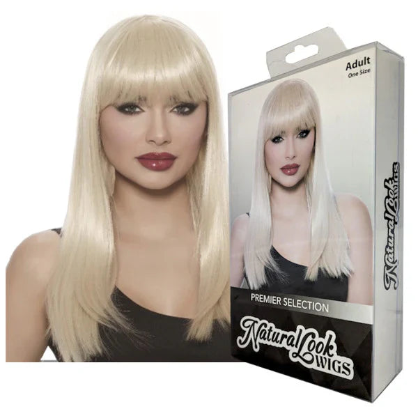 Wig - Natural Look Blonde with Fringe