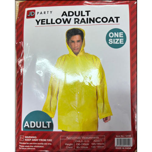 Yellow Raincoat - Adult - STD