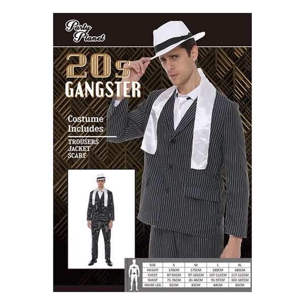 1920s Gangster Costume - Adult - XL