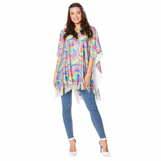1970s Flower Power Poncho