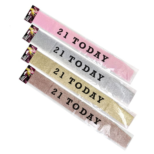21 Today Birthday Sash