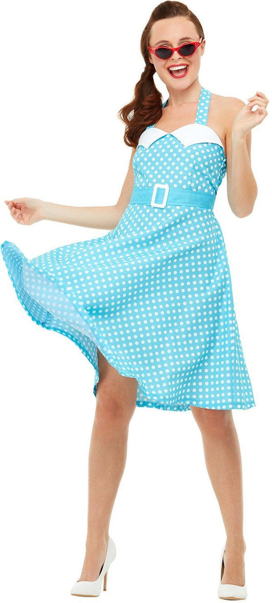 50s Pin Up Costume Blue - Adult
