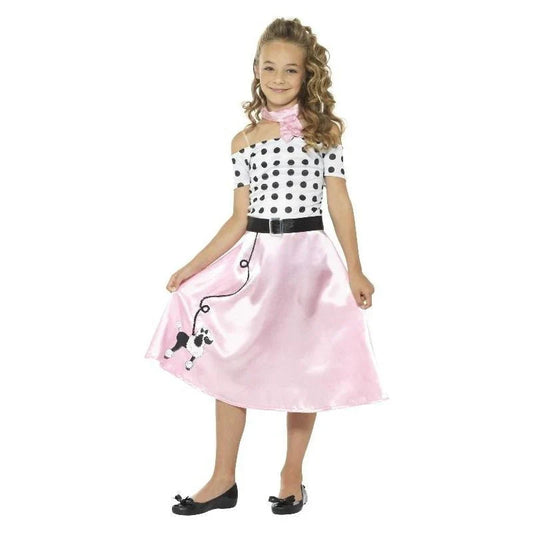 50s Poodle Girl Costume - Child - 10-12