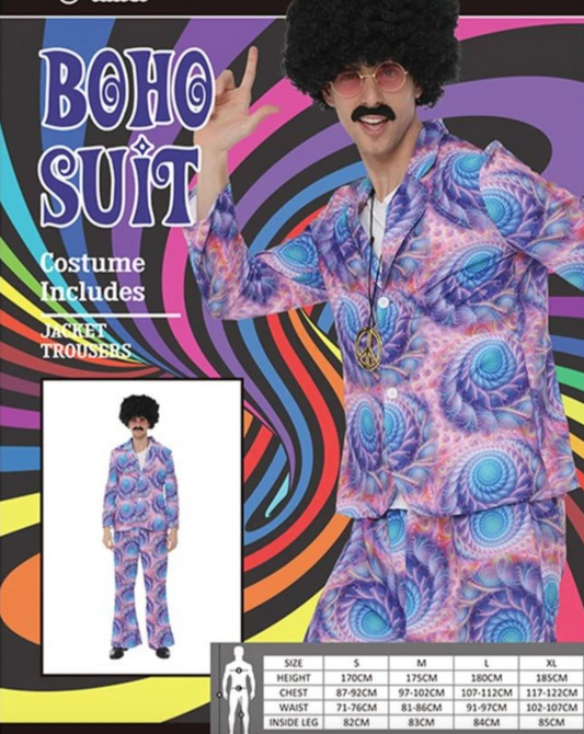 70s Boho Hippie Suit Costume - Adult - XL